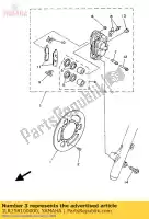 1LR258100000, Yamaha, caliper assy (a destra) yamaha yz 80, Nuovo