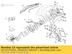 Ici, vous pouvez commander le support auprès de Piaggio Group , avec le numéro de pièce GU31575565: