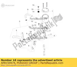 Tutaj możesz zamówić nakr? Tka ko? Pakowa ze stali nierdzewnej m6 od Piaggio Group , z numerem części AP8150474: