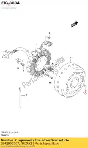 suzuki 0942005007 chave - Lado inferior