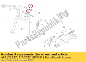 aprilia AP8132927 doppelter pleuelstift - Unterseite