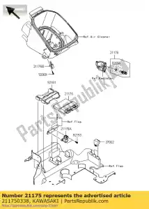 Kawasaki 211750338 unité de commande électronique - La partie au fond