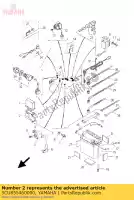 5CU855460000, Yamaha, Bande yamaha yfm yz 50 250 1999 2000 2001 2004 2005 2006 2007 2008 2009, Nouveau