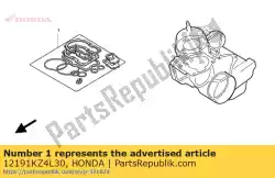 Aqui você pode pedir o junta, cilindro em Honda , com o número da peça 12191KZ4L30: