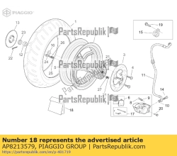 Aprilia AP8213579, Bremssattel rev. kit, OEM: Aprilia AP8213579