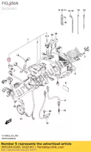 suzuki 3661841G00 cover,connector - Bottom side