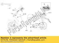 677078, Piaggio Group, lh carenagem dianteira dec. 