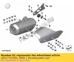 Qui puoi ordinare silenziatore posteriore da BMW , con numero parte 18517725500: