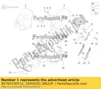 89764100Y11, Piaggio Group, Przednia szyba. szary moto-guzzi stelvio zgulze00, zgulzg00, zgulzu01 1200 2011 2016 2017, Nowy