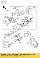 410800097, Kawasaki, disco, rr ksf450b8f kawasaki kfx 450 2008 2009 2010 2011 2012 2013 2014, Novo