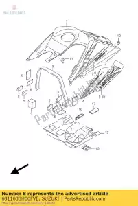 Suzuki 6811633H00FVE cinta, tanque de combustible - Lado inferior