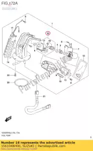 Suzuki 1561048H00 regulador - Lado inferior