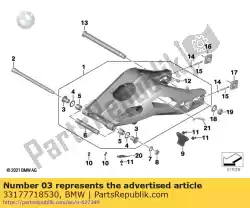 Here you can order the bushing from BMW, with part number 33177718530: