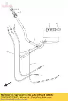 1PW263120000, Yamaha, cavo, acceleratore 2 yamaha ajs  2016, Nuovo