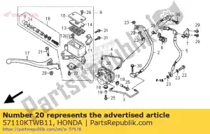 Honda 57110KTWB11 modulateur assy - La partie au fond