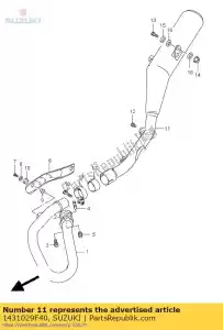 Suzuki 1431029F40 composition corporelle, muf - La partie au fond