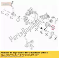 45233053000, KTM, kickstarter shaft gasgas husqvarna ktm  sx sxs 50 2009 2010 2011 2012 2014 2015 2016 2017 2018 2019 2020 2021 2022, New