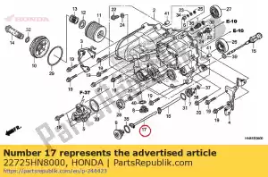 honda 22725HN8000 tuyau comp. c, nourrir - La partie au fond