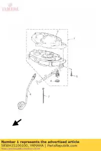 yamaha 5RWH35106100 tachimetro assy - Il fondo