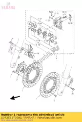 Aquí puede pedir remschijf voor de Yamaha , con el número de pieza 1D72581T0000: