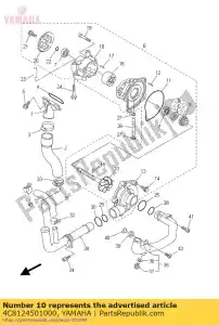 yamaha 4C8124501000 conjunto do eixo do impulsor - Lado inferior