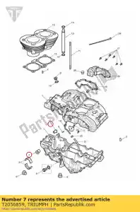 triumph T2056859 bush s/arm pivot 230m07 - Bottom side