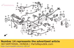 Aquí puede pedir cable de alta tensión de Honda , con el número de pieza 30734MT4000: