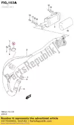 demper, uitlaat van Suzuki, met onderdeel nummer 1477020402, bestel je hier online: