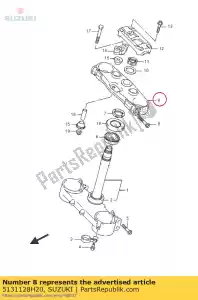 Suzuki 5131128H20 vástago, dirección h - Lado inferior