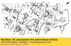 Here you can order the outlet assy., l. Lower fr from Honda, with part number 64455MCA000: