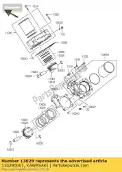 Aquí puede pedir motor de pistones l, o / s 0 de Kawasaki , con el número de pieza 130290001: