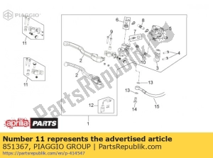 aprilia 851367 kit di revisione leva - Il fondo