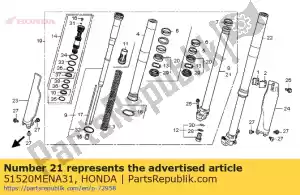 Honda 51520MENA31 pipe comp., l. diapositiva - Il fondo