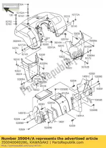 kawasaki 350040040286 parafango anteriore, bianco kvf650-d1 - Il fondo