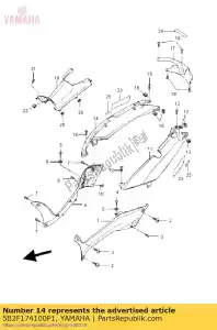 yamaha 5B2F174100P1 cover zijde 4 bnm6 - Onderkant