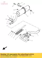 5CHE47880100, Yamaha, Band, geluiddemper yamaha tt 600 1997 1999 2004, Nieuw