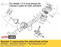 855601, Aprilia, jeu de segments de piston d80, Nouveau