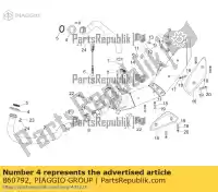 860792, Piaggio Group, ko?nierz aprilia  mana na zd4rc000, zd4rca00, zd4rc001, zd4rcc00 zd4rcb00, zd4rcc01, zd4rce00 850 2007 2008 2009 2010 2011 2016, Nowy