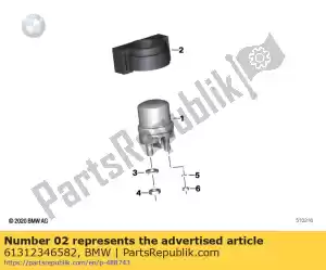 bmw 61312346582 bracket for starter relay - Bottom side