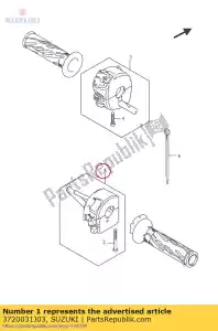 suzuki 3720031J03 switch assy,han - Bottom side