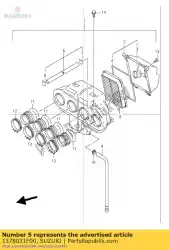 Here you can order the air filter from Suzuki, with part number 1378031F00: