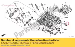 Honda 12207MGZJ00 boulon, étanchéité, 12mm - La partie au fond
