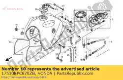 Here you can order the no description available at the moment from Honda, with part number 17530KPC870ZB: