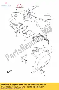 suzuki 4711006J31YVB os?ona, stela? r - Dół