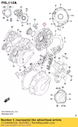 Ici, vous pouvez commander le couvercle, embrayage auprès de Suzuki , avec le numéro de pièce 1134044G10: