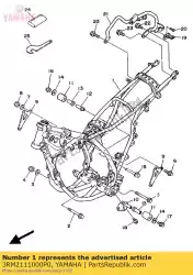 frame comp. Van Yamaha, met onderdeel nummer 3RM2111000P0, bestel je hier online: