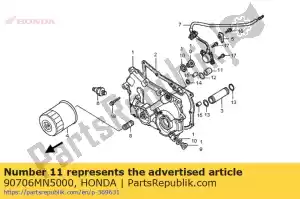 Honda 90706MN5000 pino-guia, 14x12 - Lado inferior