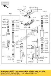 Here you can order the holder-fork under vn1700b9f from Kawasaki, with part number 440370086: