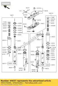 kawasaki 440370086 holder-fork under vn1700b9f - Bottom side