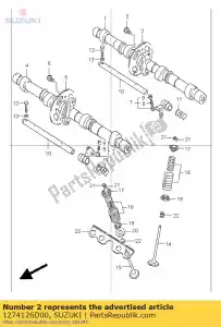 Suzuki 1274126D00 tandwiel, cam sh - Onderkant